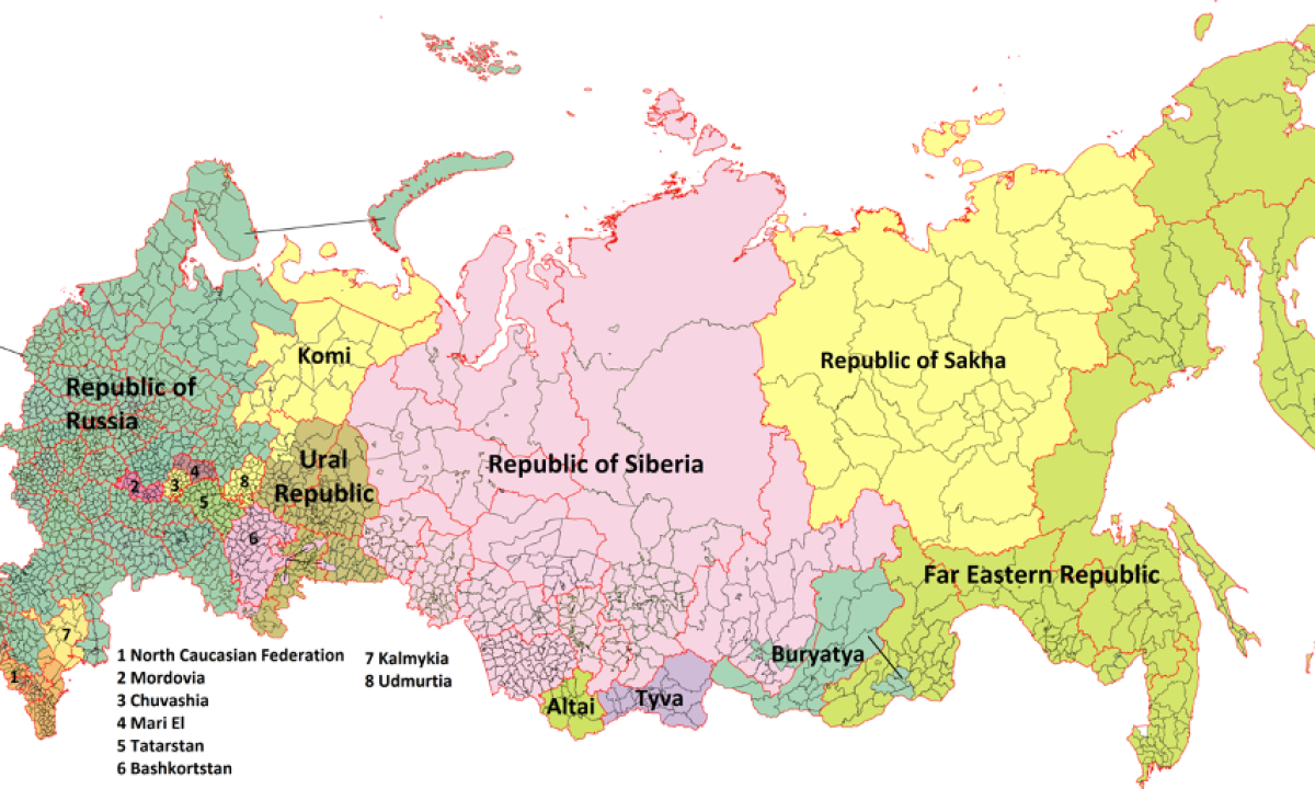Die geplante Zerstückelung Russlands
