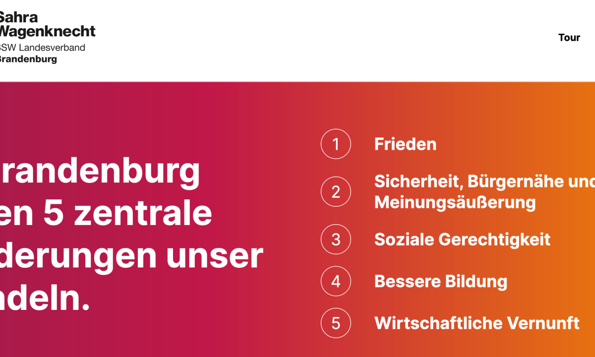 Anspruch und Wirklichkeit – das BSW im Wahlkampf in Brandenburg