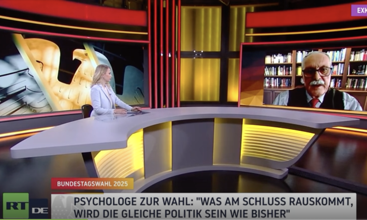 Andreas Mylaeus zu den deutschen Wahlen von RT befragt